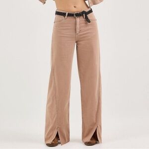 Wrangler 24 x 34 Jeans Spat Loose Flare 100% Cotton Lightweight in Raw Umber NWT